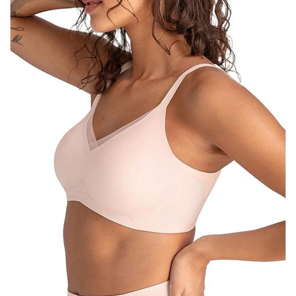 Honeylove Wire Free CrossOver Bra Size Large 38 B/C‎